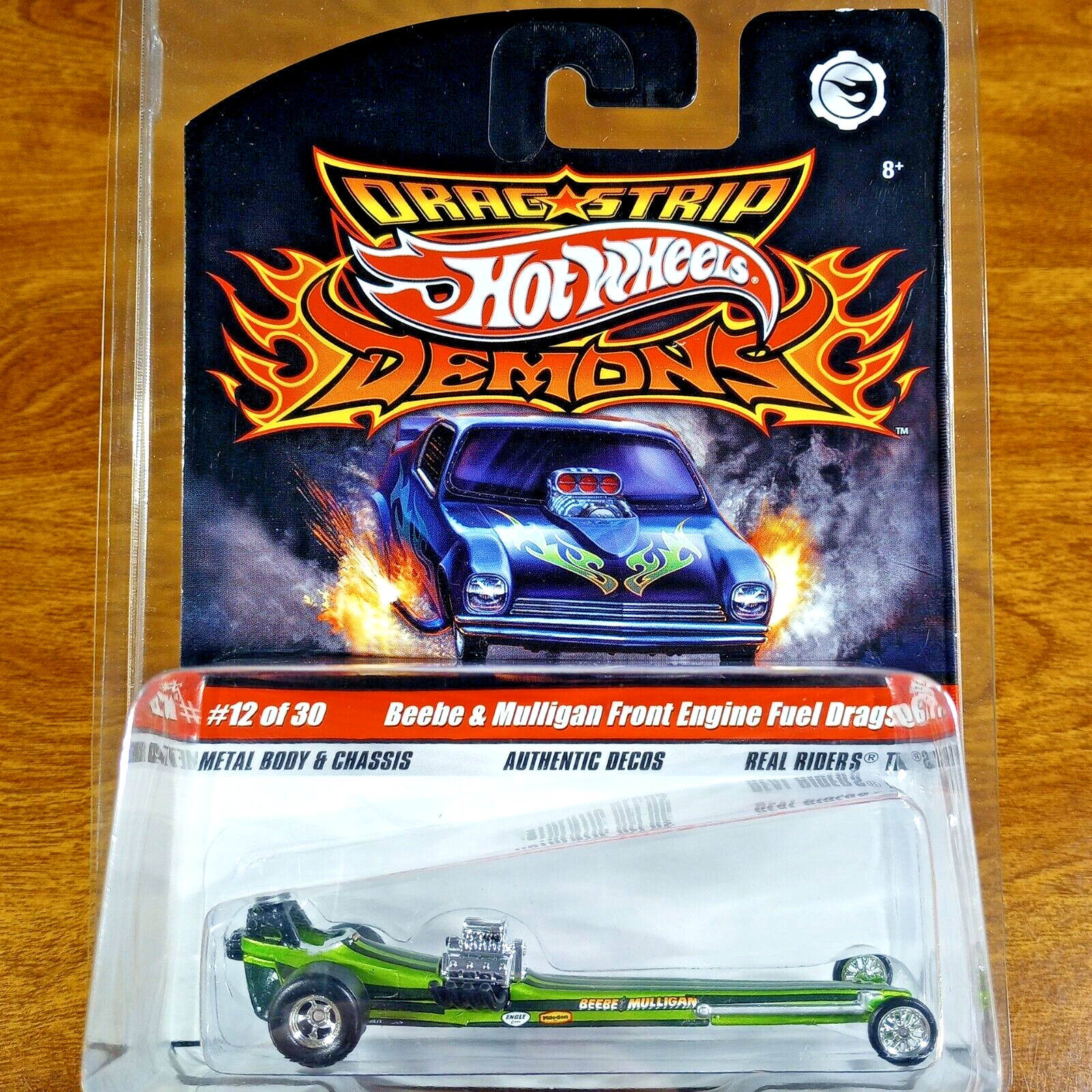 Hot Wheels Drag Strip Demons Beebe & Mulligan Front Engine Fuel Dragster RR 2009