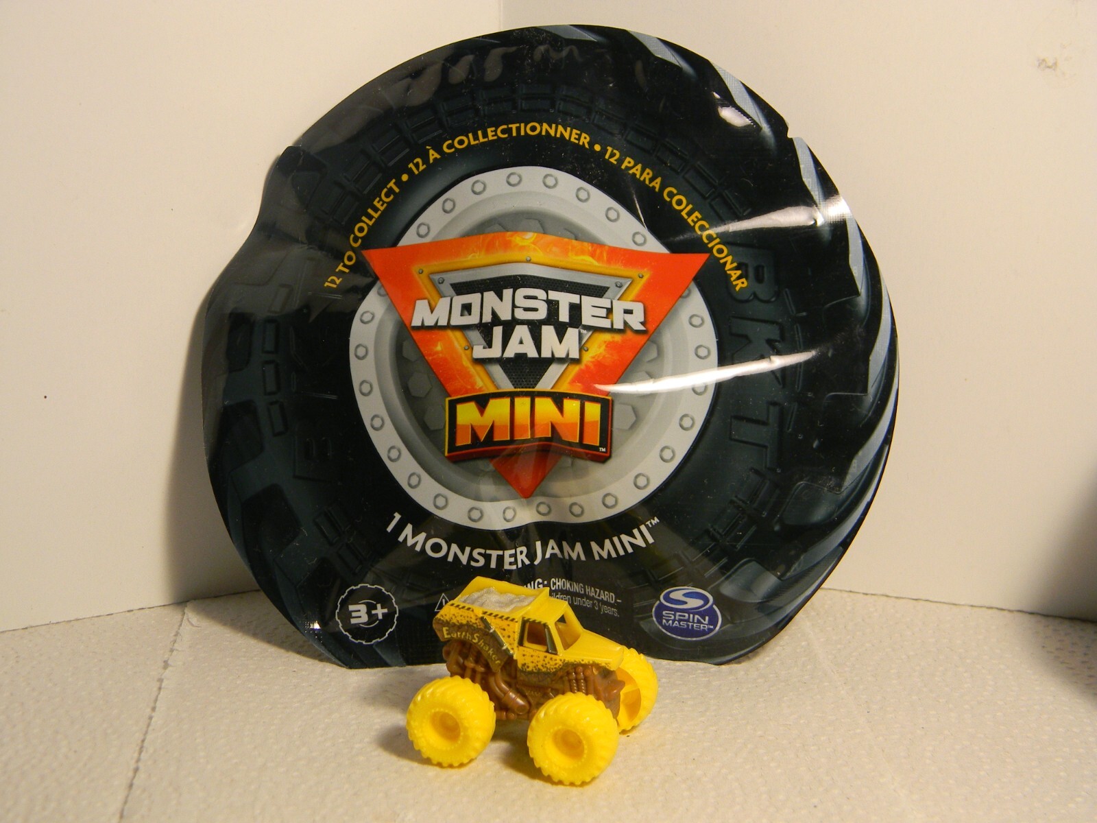 2024 Monster Jam Mini, Ser. 17, #155, Yellow “Earth Shaker”, Unopened Package