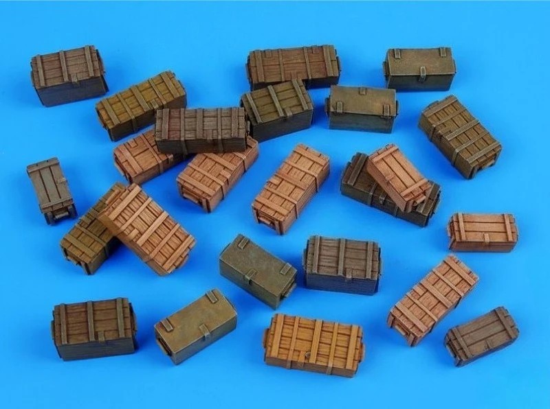 1/35 Scale DieCast Resin Model Assembled Kit Universal Ammo Boxes Accessories…