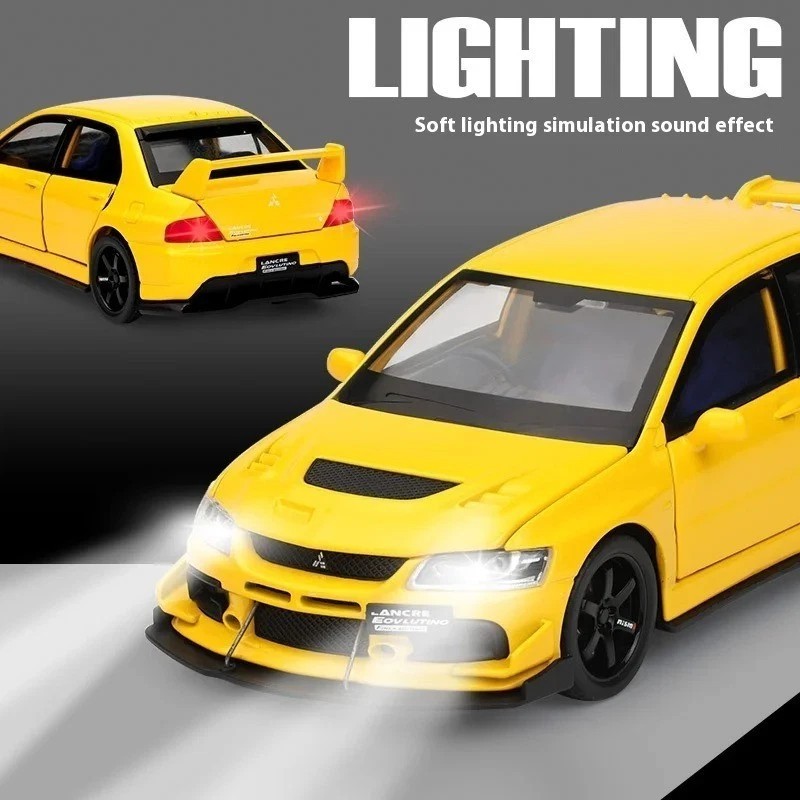 1:32 Lancer EVO IX Diecast Alloy Car – Sound Light Pull-Back Collectible Gift