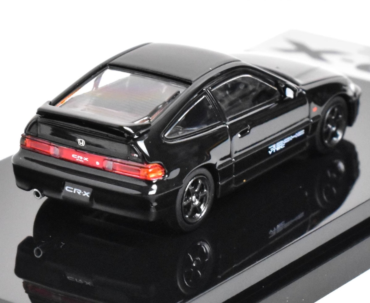 HJ 1:64 JDM Black CR-X SiR EF8 Hatchback Sports Model Diecast Metal Car