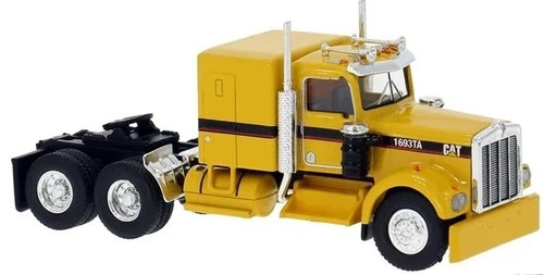BREKINA 1977 KENWORTH W 900 TRACTOR YELLOW ‘CAT’ HO 1/87 PLASTIC