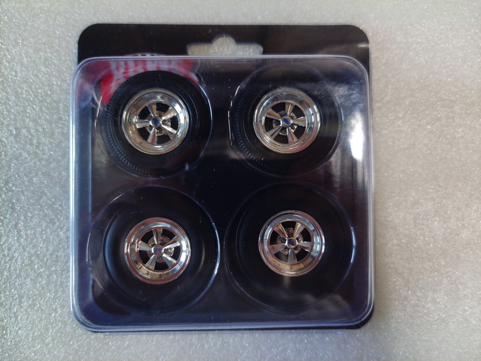 ACME VINTAGE CRAGAR WHEEL TIRE DRAG SET BLACK SIDE WALL 1:18 ACME GMP A1801229W