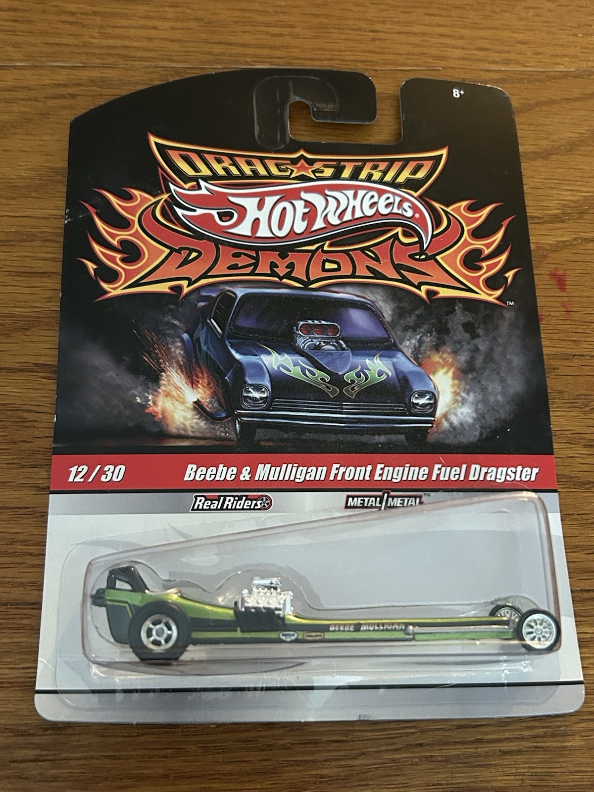NIB Hot Wheels Drag Strip Demons Beebe & Mulligan Front Engine Fuel Dragster