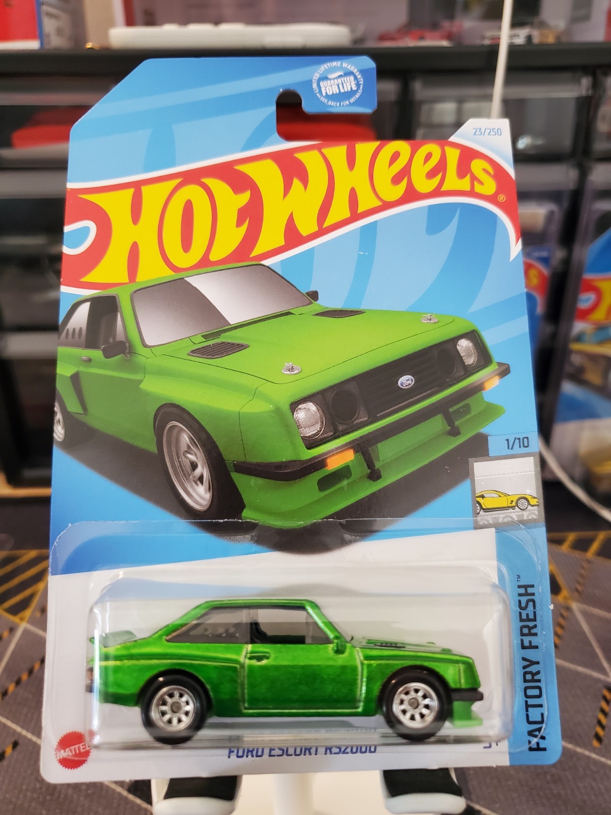 🔥 New Hot Wheels Green Ford Escort RS2000 Super Treasure Hunt HTF Now ‼️🔥