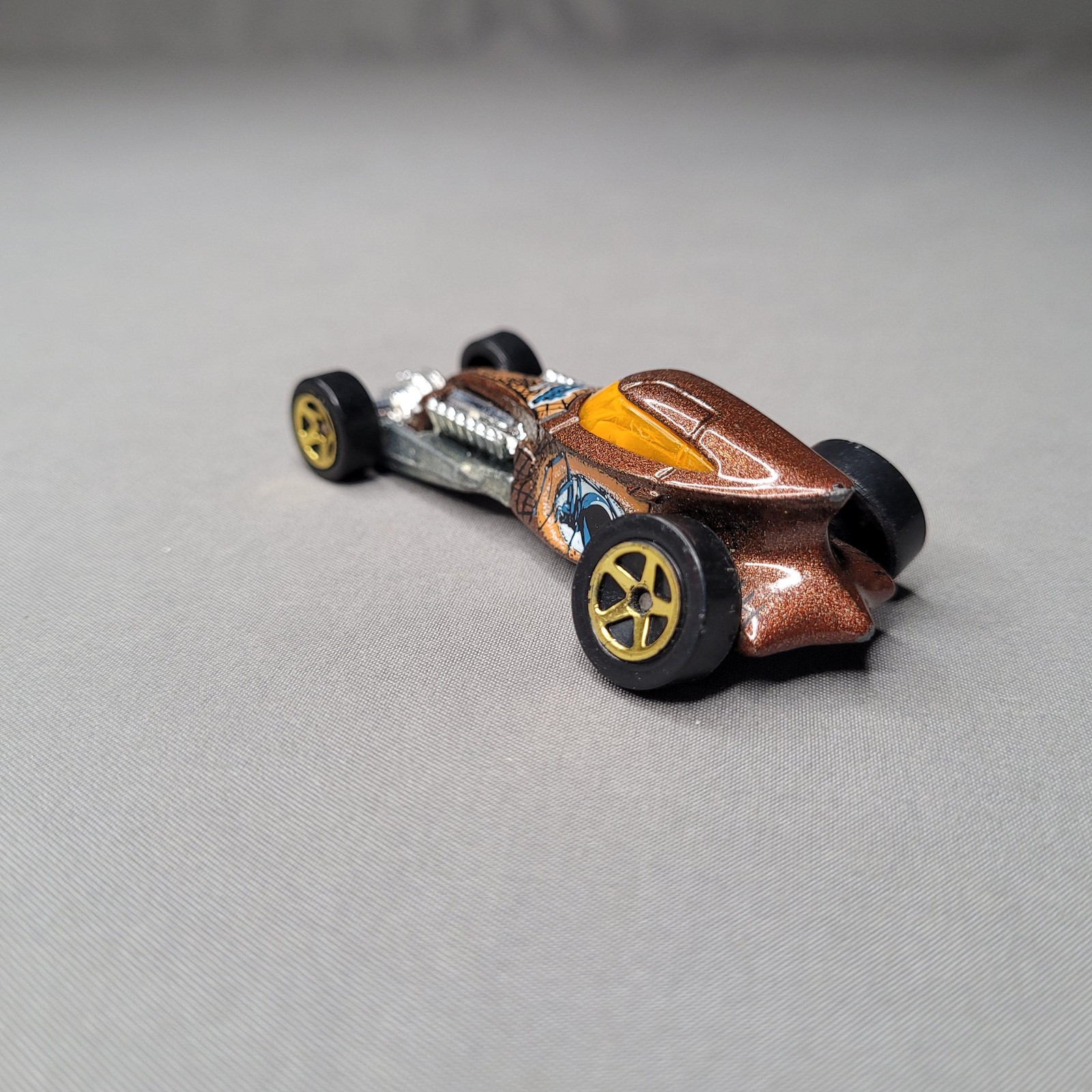 Vintage 1997 Hot Wheels Sweet 16 II Brown Black Widow Dragster Diecast Car Loose