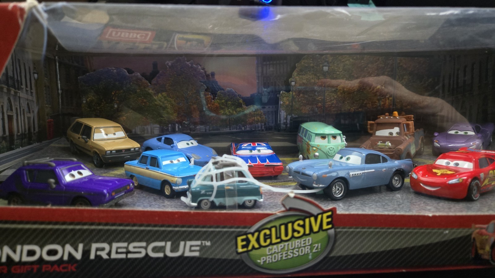 Disney Pixar Cars 2 London Rescue 12‑Car Gift Pack – Sealed – Mattel Diecast