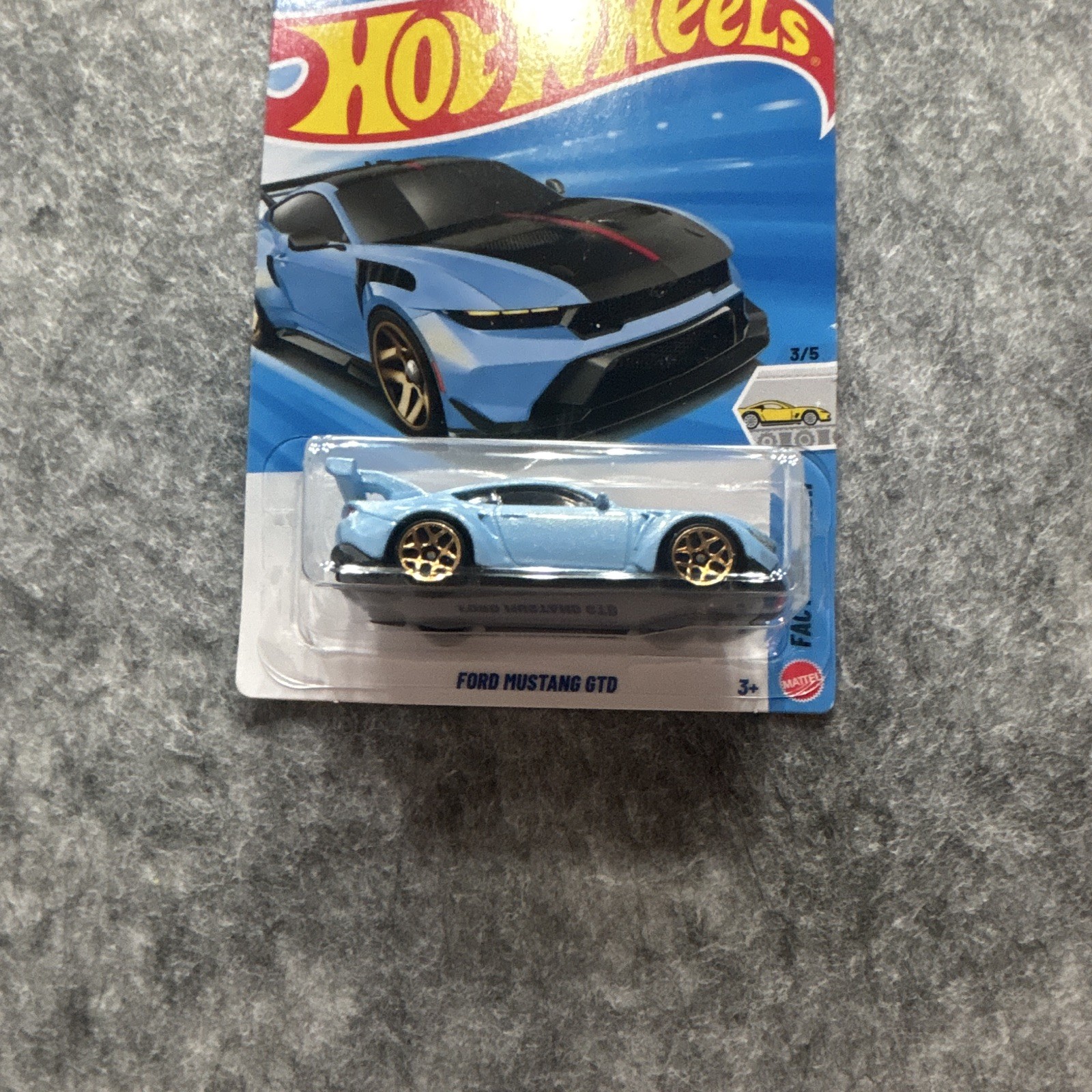 Hot Wheels 1:64 2024 Ford Mustang GTD Blue Diecast Car Factory Fresh Unopened