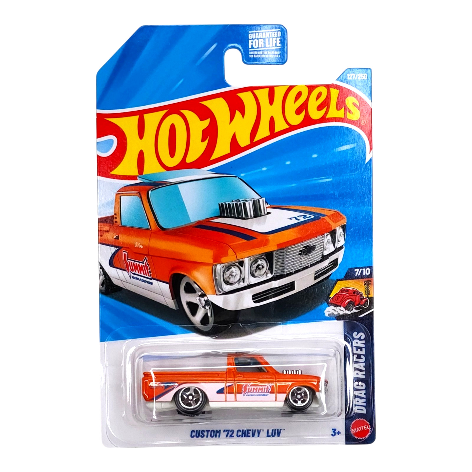 HOT WHEELS Custom ’72 Chevy Luv Orange Pickup Drag Racers Mainline JJJ80 2026