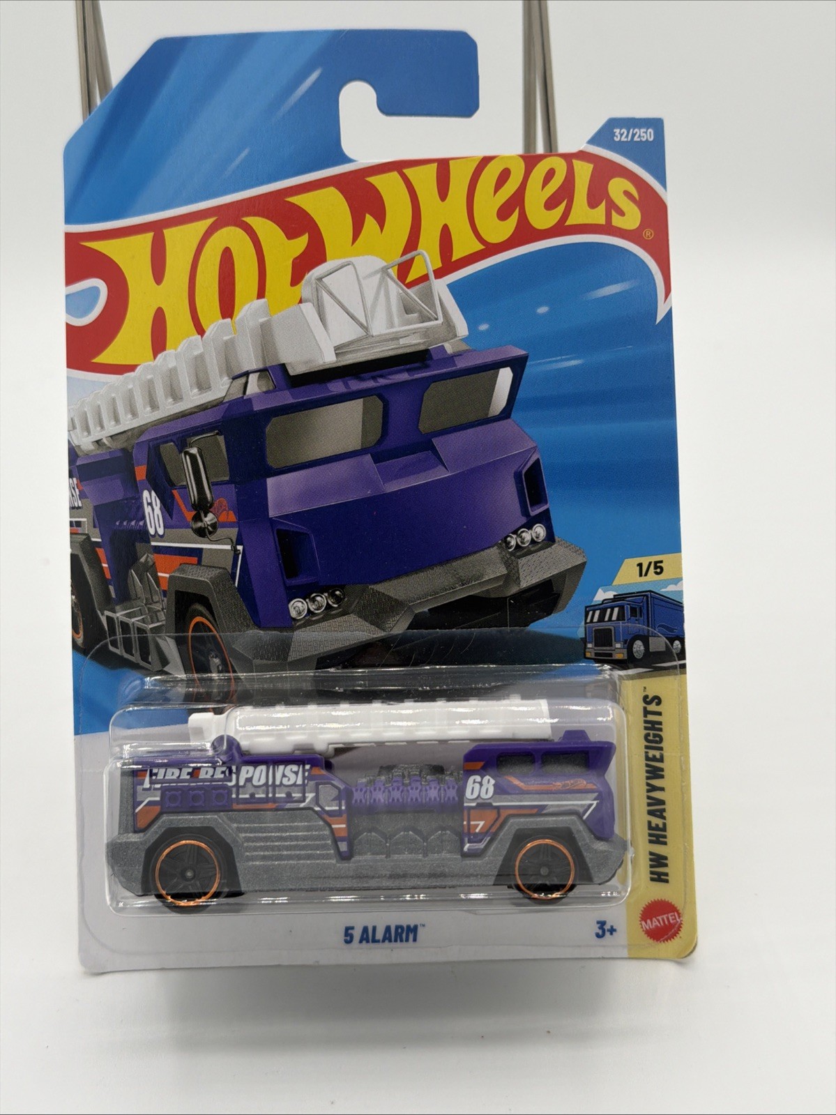 HOT WHEELS 2026 5 ALARM PURPLE 32/250 JJJ03 HW HEAVYWEIGHTS KEVIN CAO DESIGN