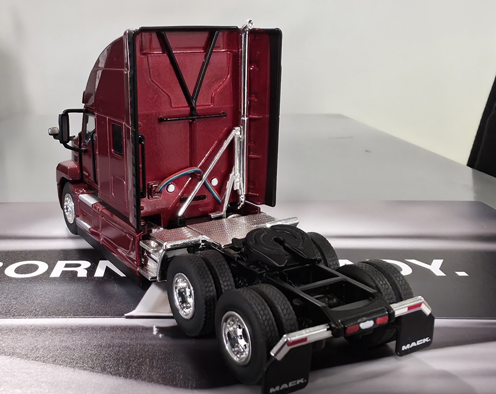 Red Mack Anthem Sleeper Cab, 1:50 scale. First Gear. New In Box.