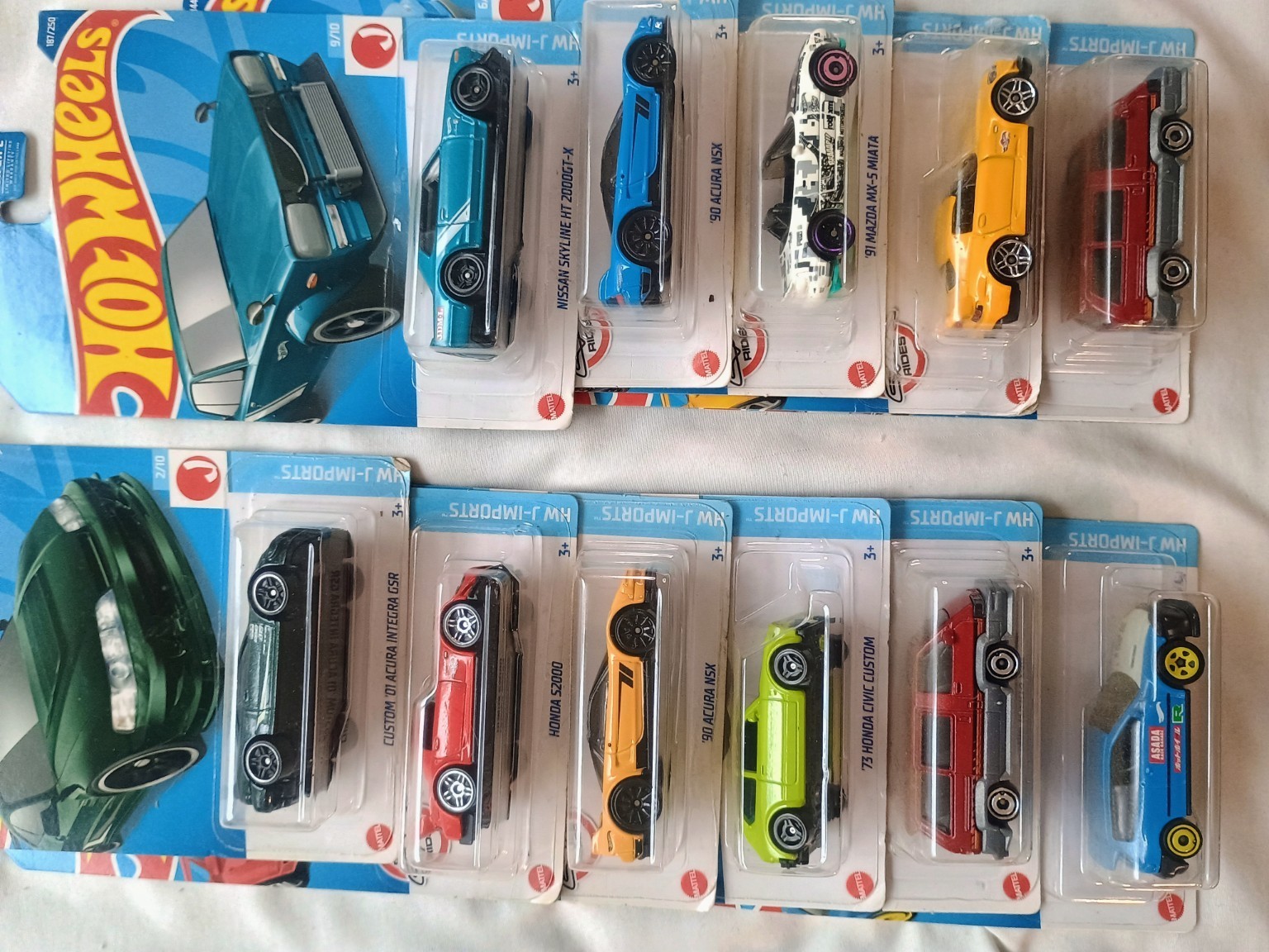 Hot Wheels HW J-Imports Lot of 11 Acura Integra NSX Skyline S2000 Miata