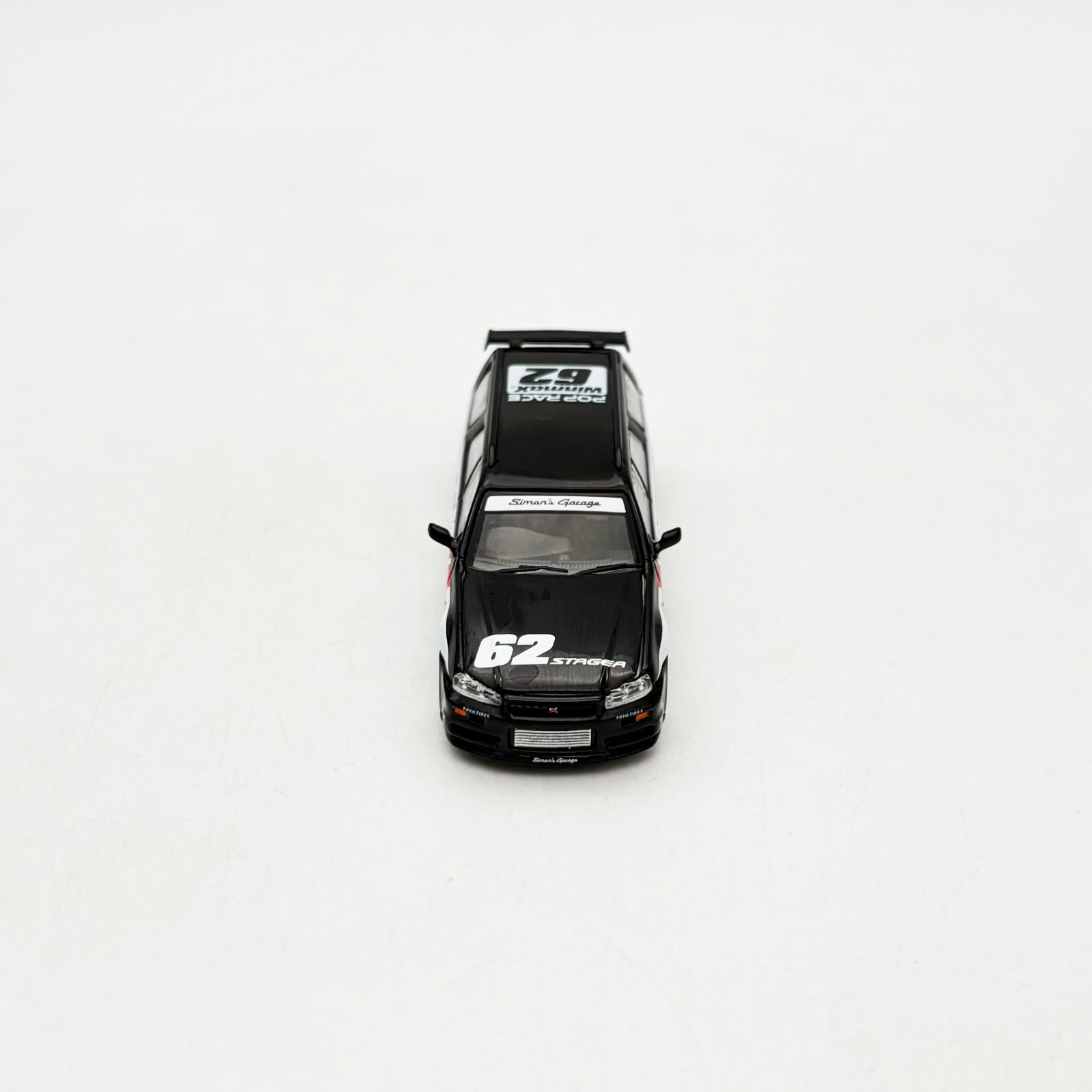 Pop Race 1:64 Nissan Stagea R34 Black #211