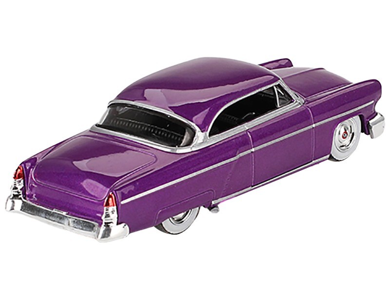 1954 LINCOLN CAPRI HOT ROD PURPLE 1/64 DIECAST MODEL CAR BY MINI GT MGT00757