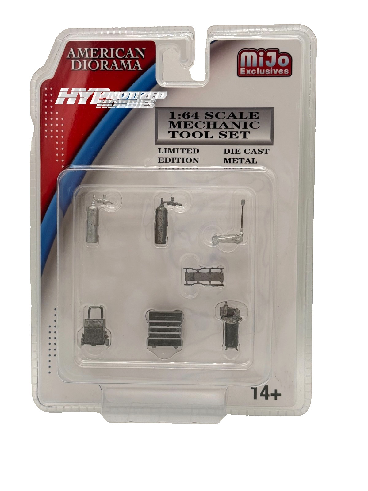 AMERICAN DIORAMA 1:64 MIJO MECHANIC TOOL SET AD-38405 CHASE