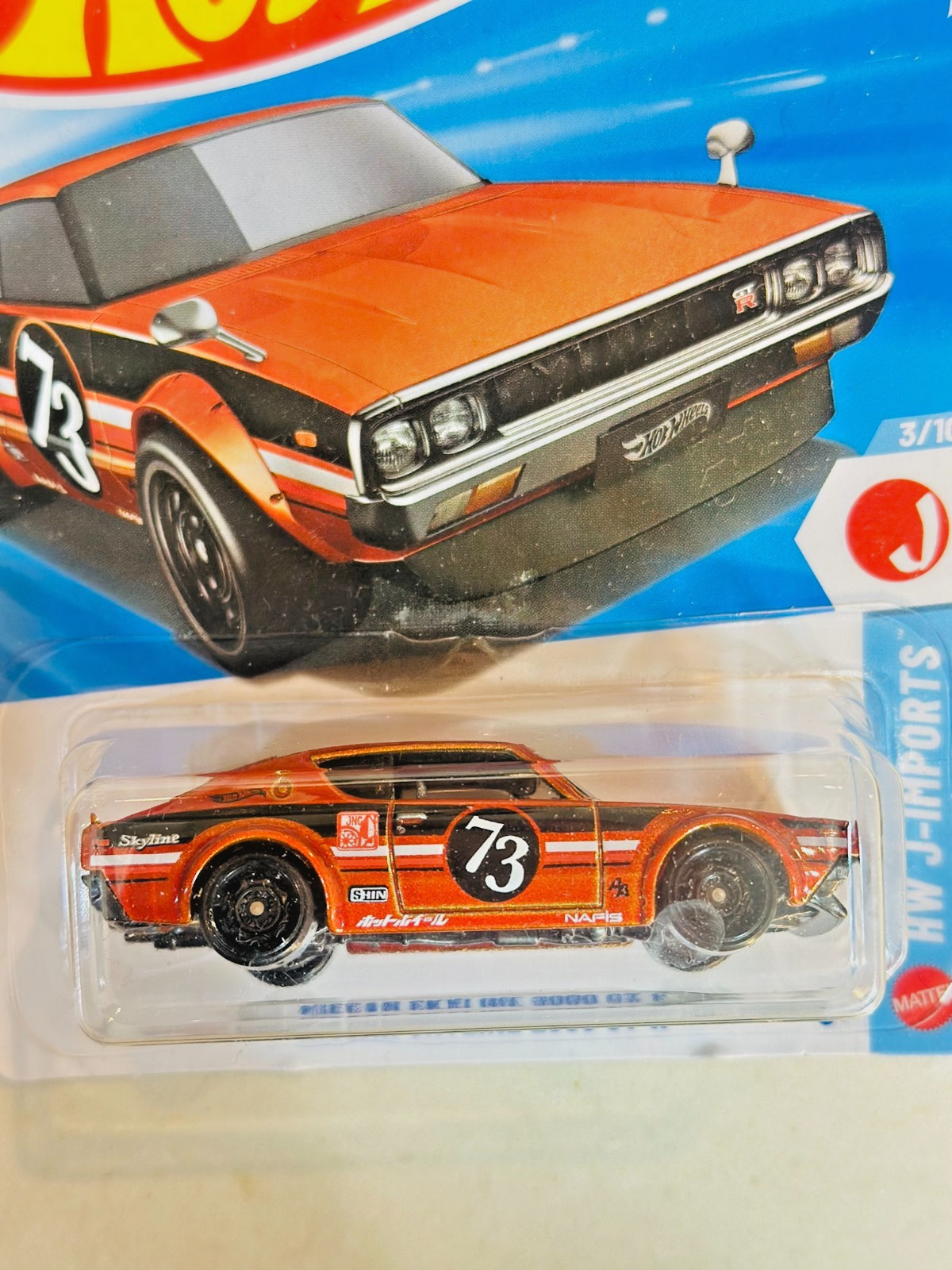 Hot Wheels Nissan Skyline 2000GT-R New, red, HW J-Imports
