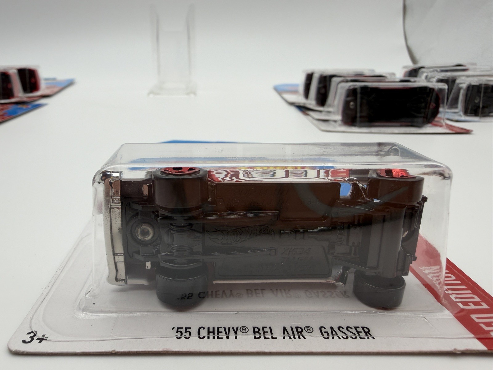 2016 Hot Wheels Target Exclusive Red Edition WHITE 55 CHEVY BEL AIR GASSER 2/12