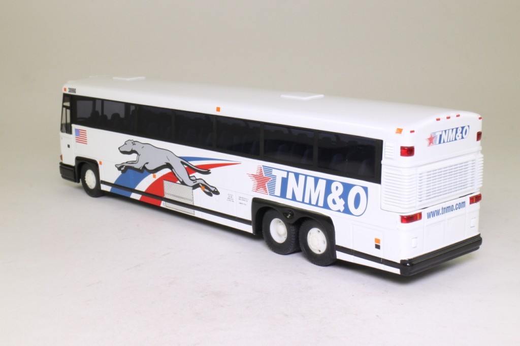 Rare Corgi MCI-102 DL3 TNM&O Greyhound Bus 1:50 Scale with mirrors & ID-NIB!