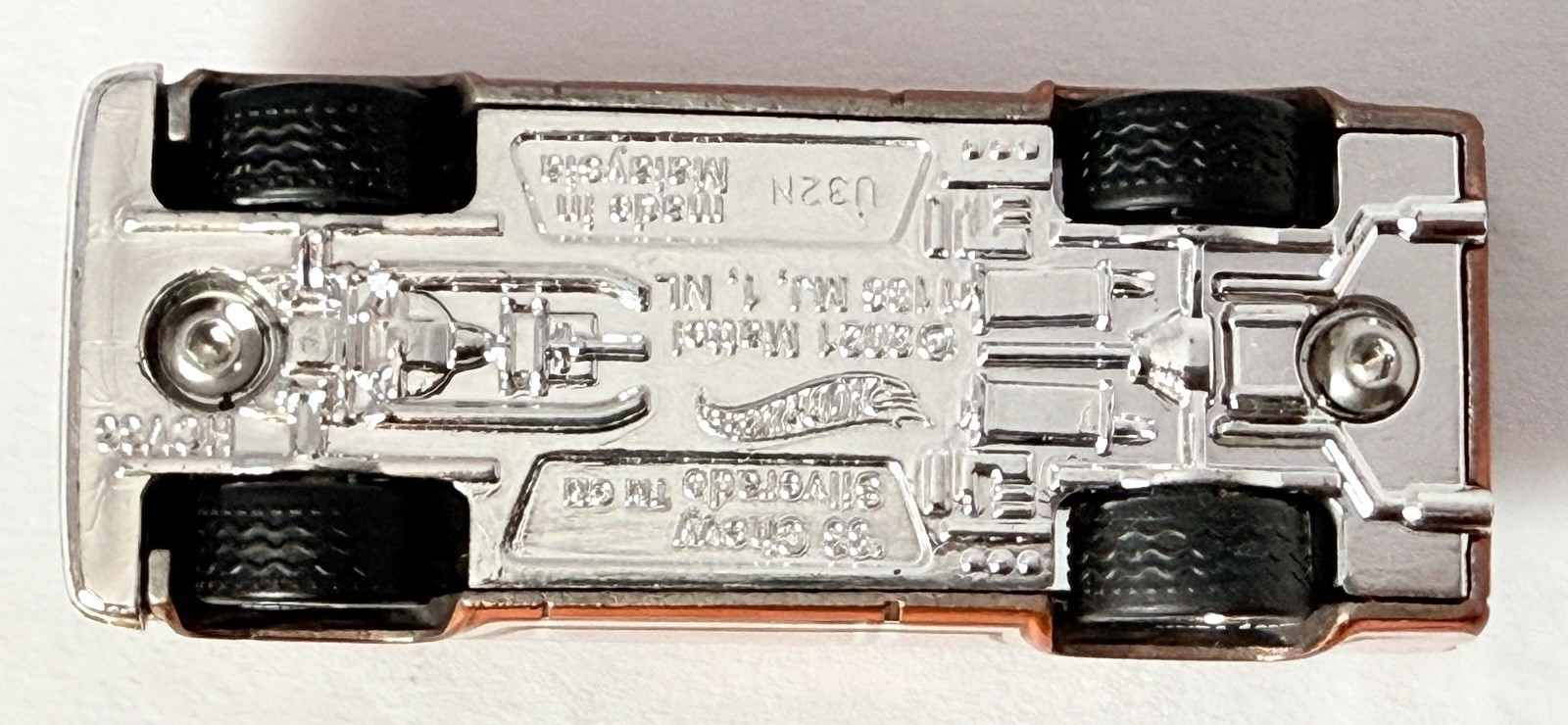 Hot Wheels Custom ’83 Chevy Silverado Holley 327 Copper Real Riders Loose Pickup
