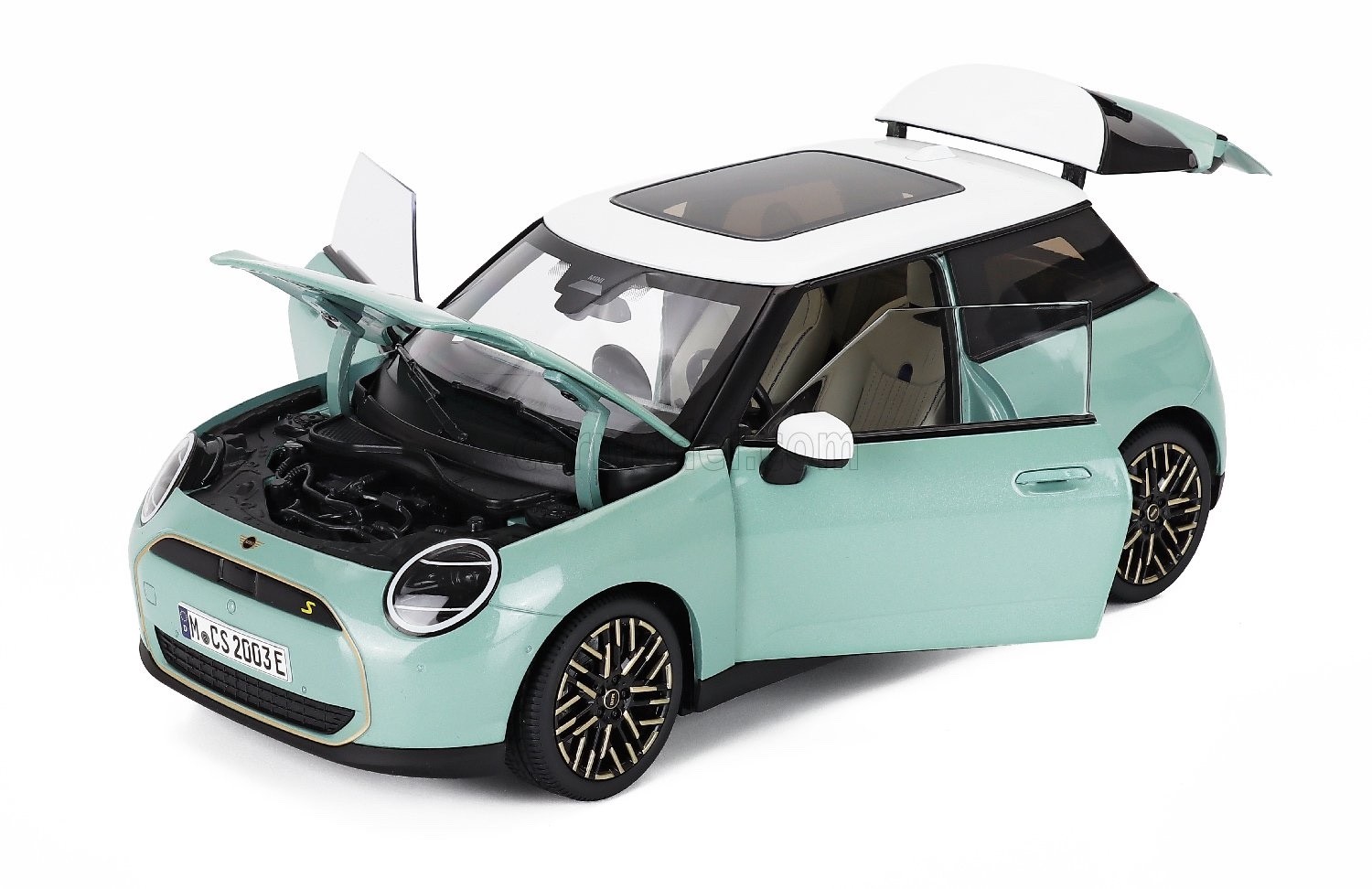 Truescale 1/18 Mini Cooper SE 2023 Ocean Wave Green 80435B5CFC2