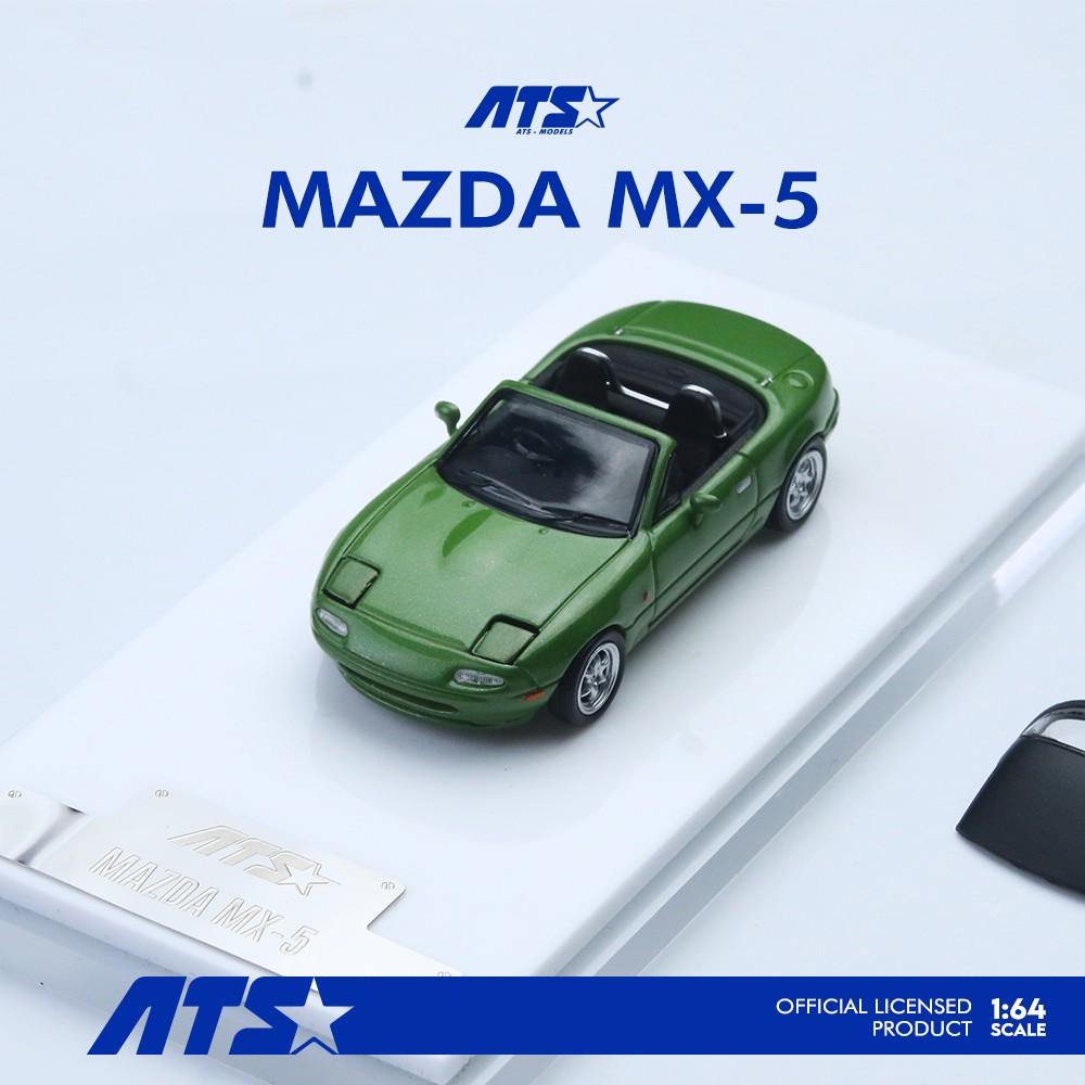 ATS 1:64 Mazda MX5 Miata NA Tongue Out Opened PopUp Lights Diecast Car Variant