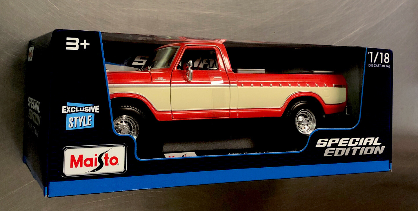 MAISTO SPECIAL EDITION 1979 FORD F150 PICKUP TRUCK EXCLUSIVE STYLE 1/18 SCALE