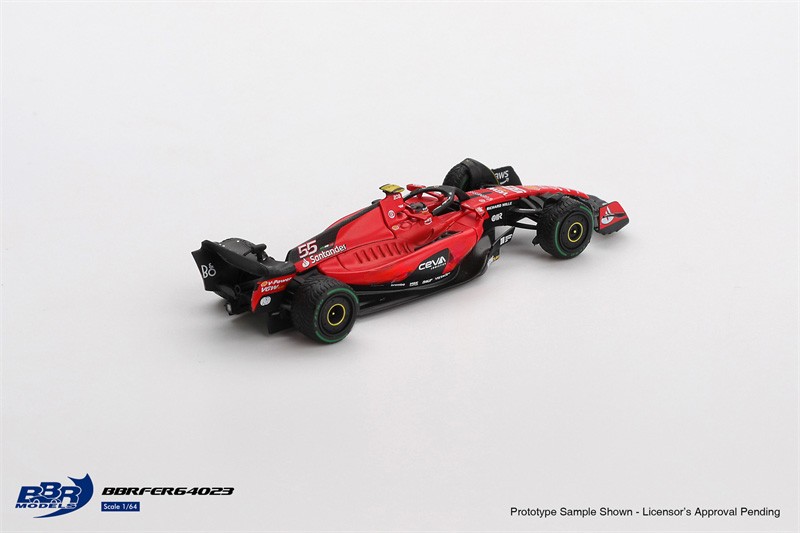 BBR 1:64 SF23 #16#55 C. Leclerc 2023 Monaco GP Diecast Model Car