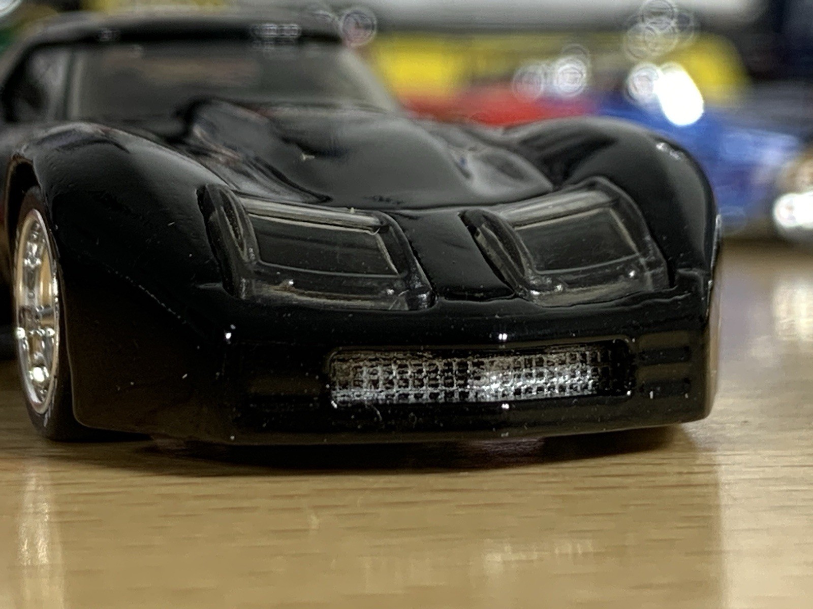 Hot Wheels Customized ‘76 Greenwood Corvette Jet Black Wheel Swap