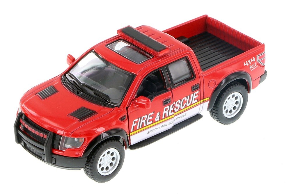 2 PCS, 2013 Ford F-150 SVT Raptor SuperCrew Pickup Police/Fire Rescue 1:46, 5”