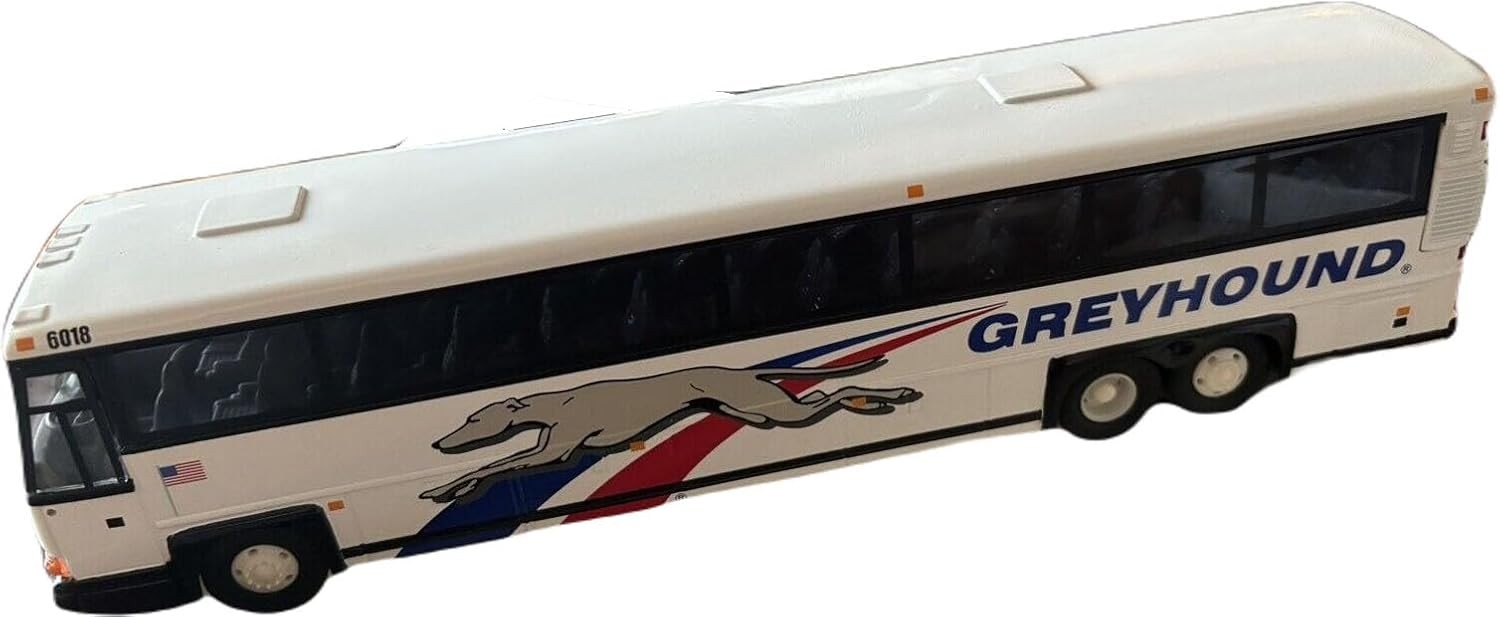 Rare Corgi MCI-102 DL3 Greyhound Bus 1:50 Scale DieCast NIB with mirrors & ID