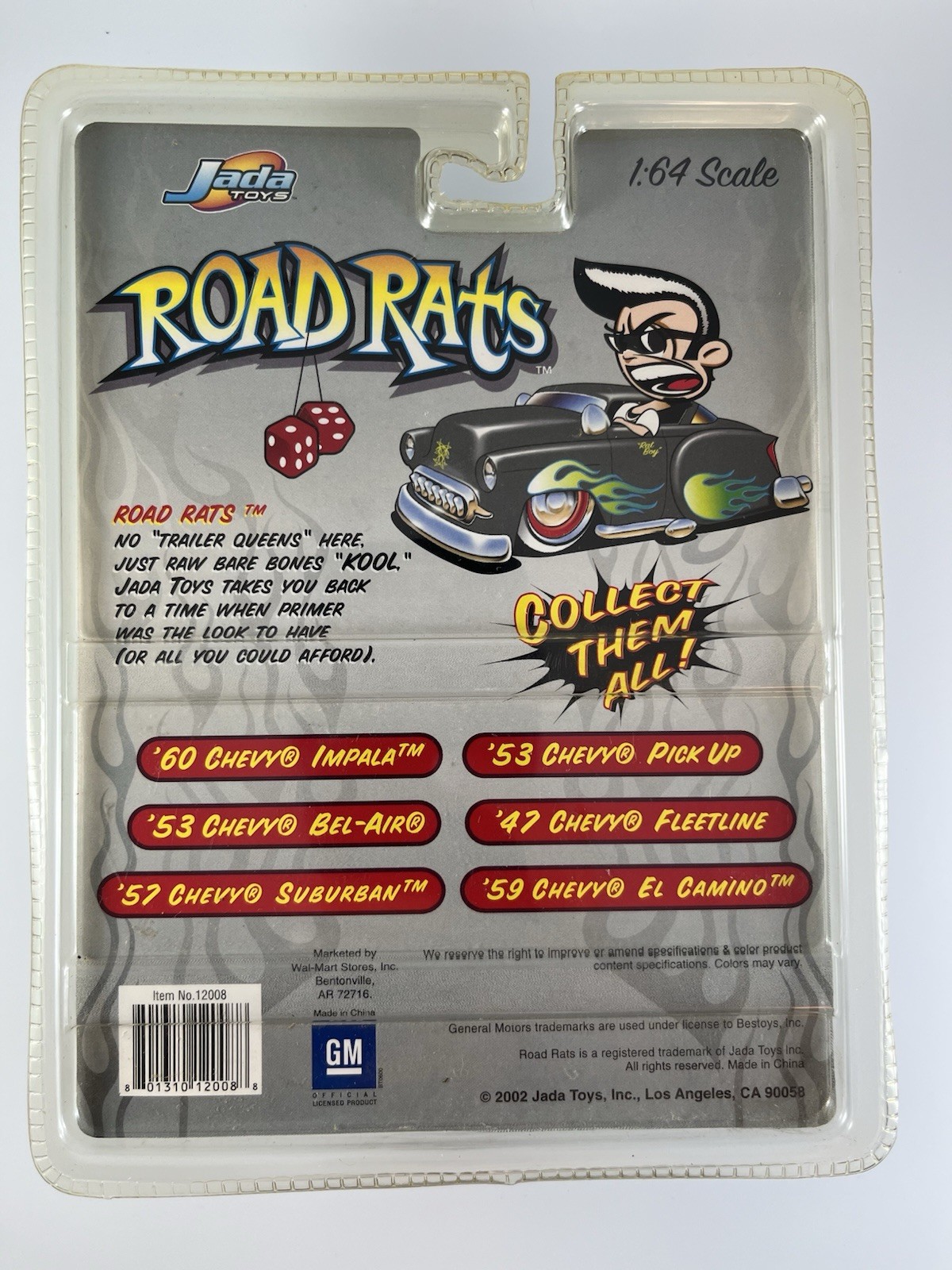 1953 Chevy Pick Up 2002 Jada Toys Road Rats 1:64 Truck NEW Sealed Black Vintage