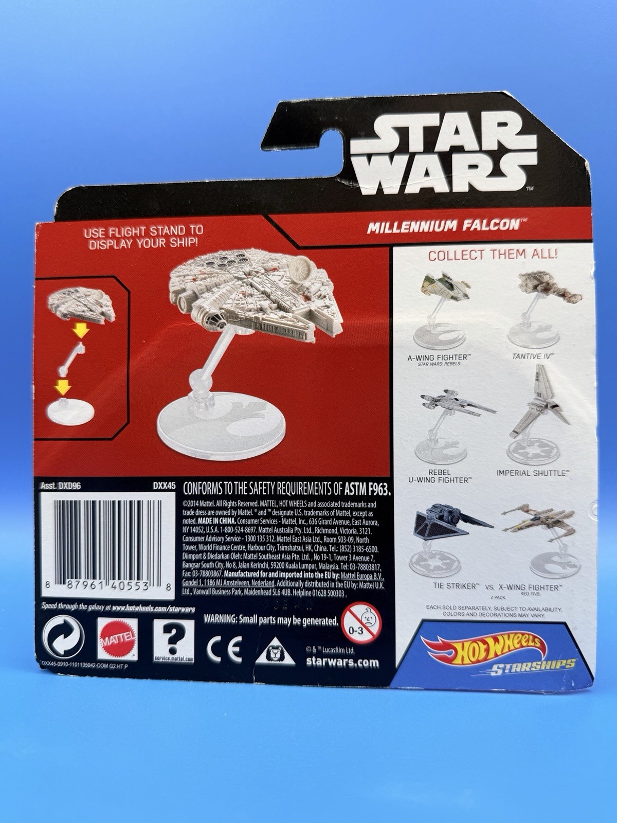 2014 Mattel Hot Wheels Star Wars Starships MILLENNIUM FALCON New in Box