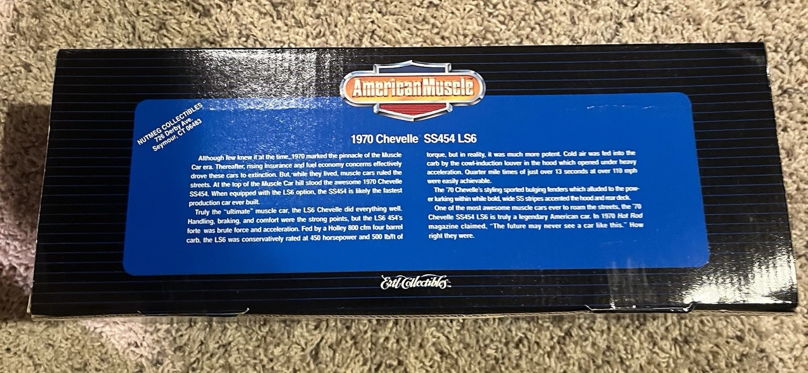 American Muscle/Ertl: 1970 Chevelle SS454 LS6 (Issue #1 Nutmeg – Black)