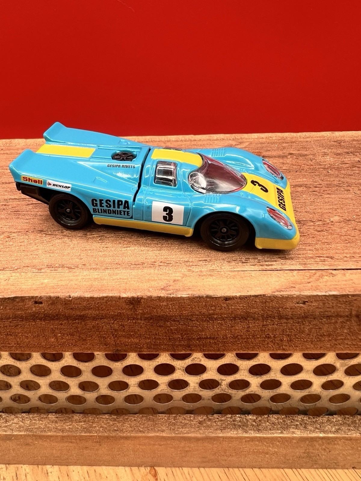 Majorette PORSCHE 917 KH Blue w/Yellow Stripe Loose