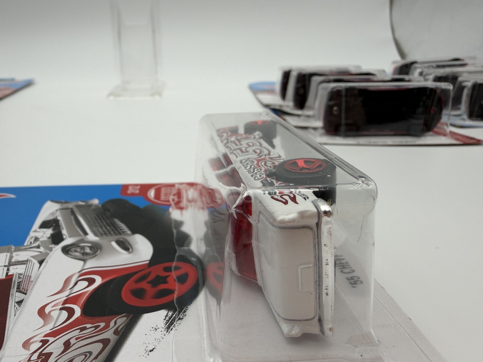 2016 Hot Wheels Target Exclusive Red Edition WHITE 55 CHEVY BEL AIR GASSER 2/12