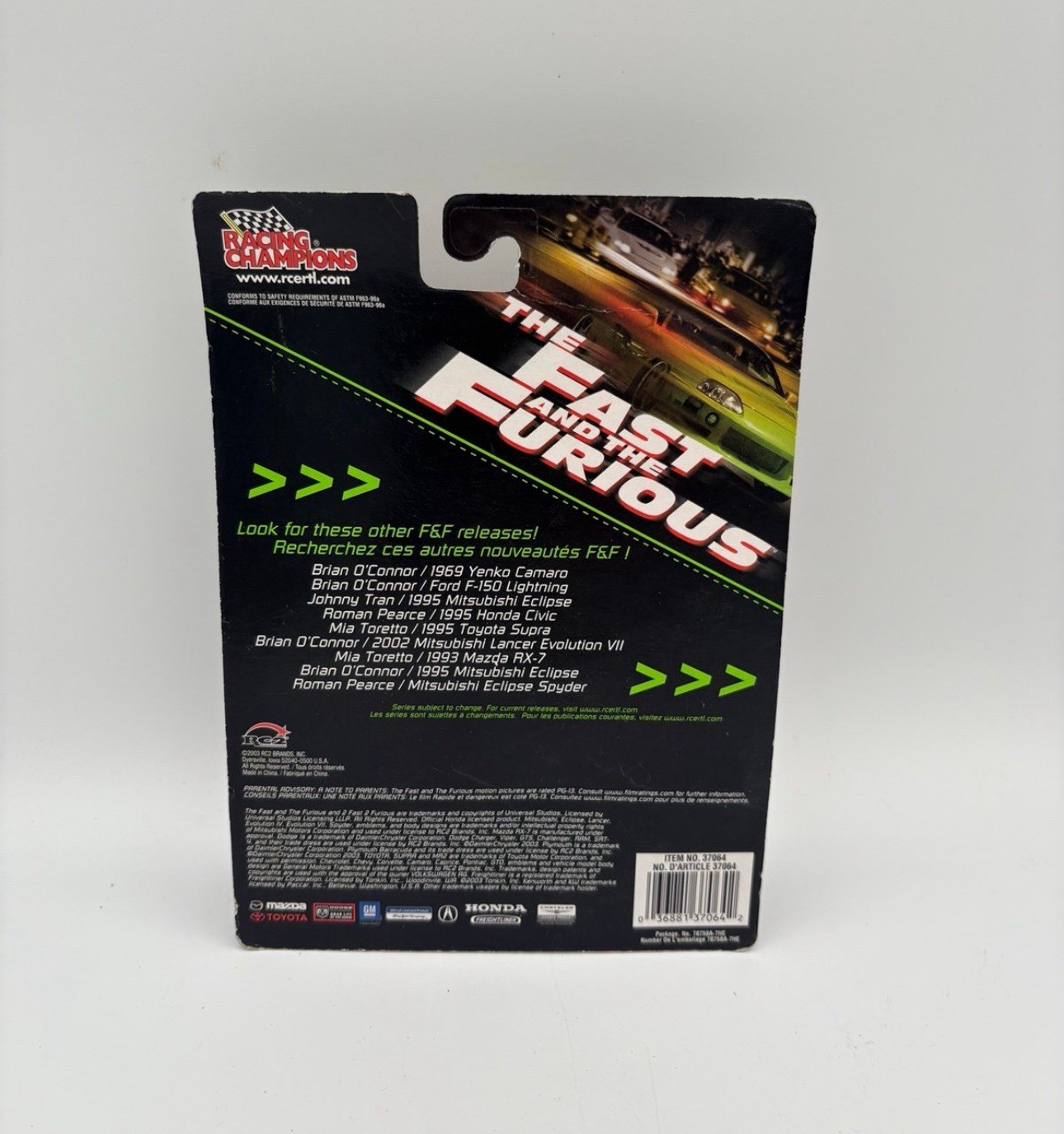 Racing Champions The Fast And The Furious Mia Toretto 1993 Mazda RX-7 Red
