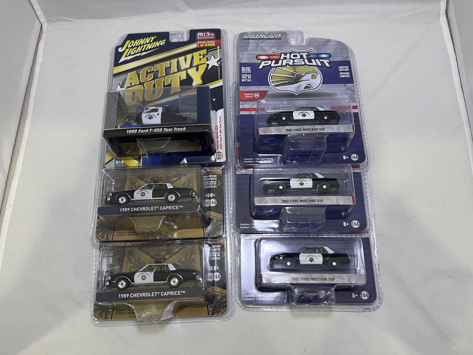 # 01058 – JL/GL 1:64 CHP Police Vehicles – 6 Pcs.