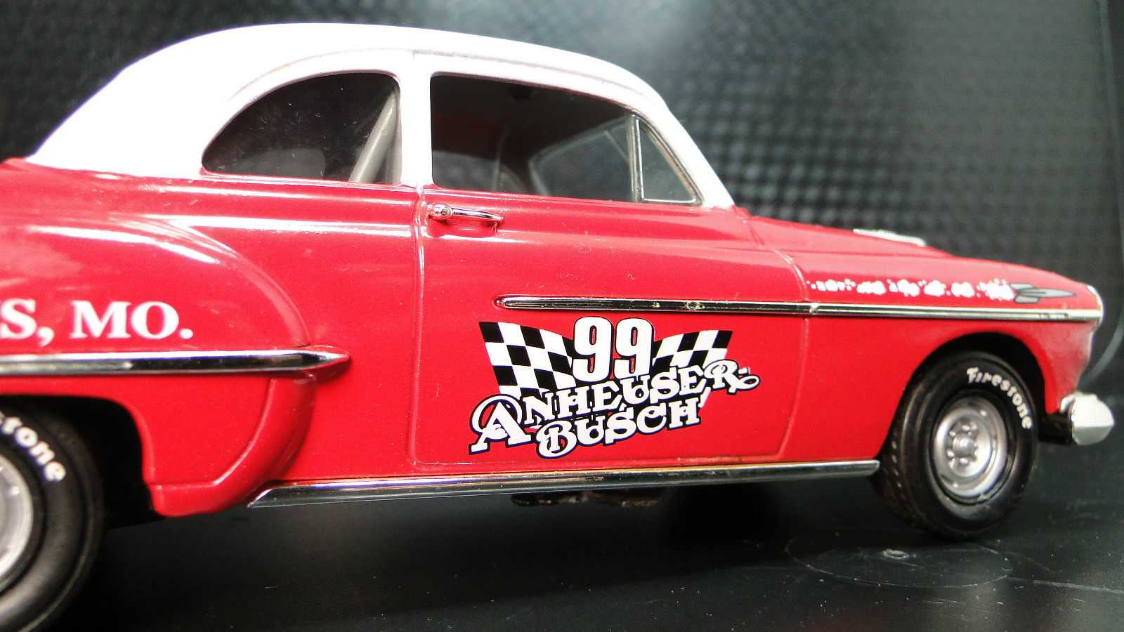 Olds 88 Oldsmobile 1940s Hot Rod Rare Classic Race Car Sports Carousel Red Metal