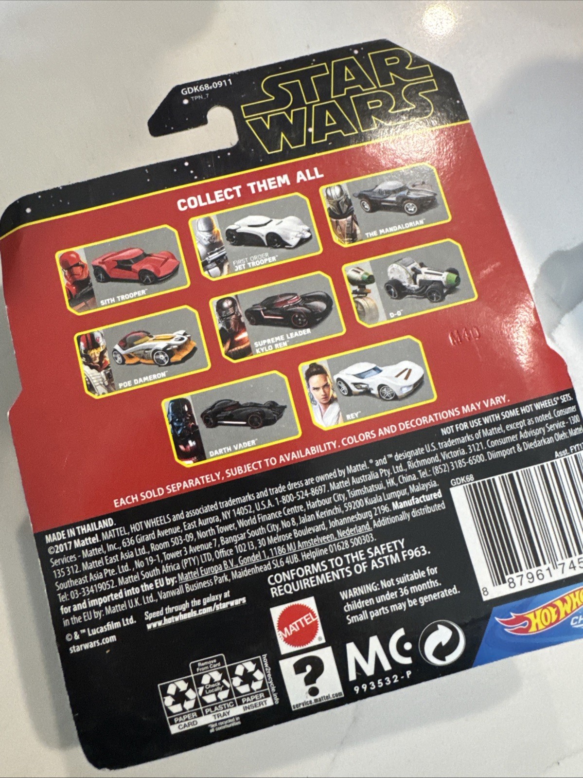 Star Wars Disney Hot Wheels BB 8 Droid Robot Orange 2014 Die-Cast Toy Car NEW