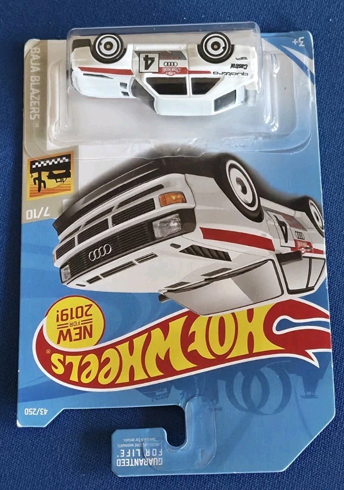 Hot Wheels 2019 ’84 Audi Sport Quattro Baja Blazers White 43/250 New htf