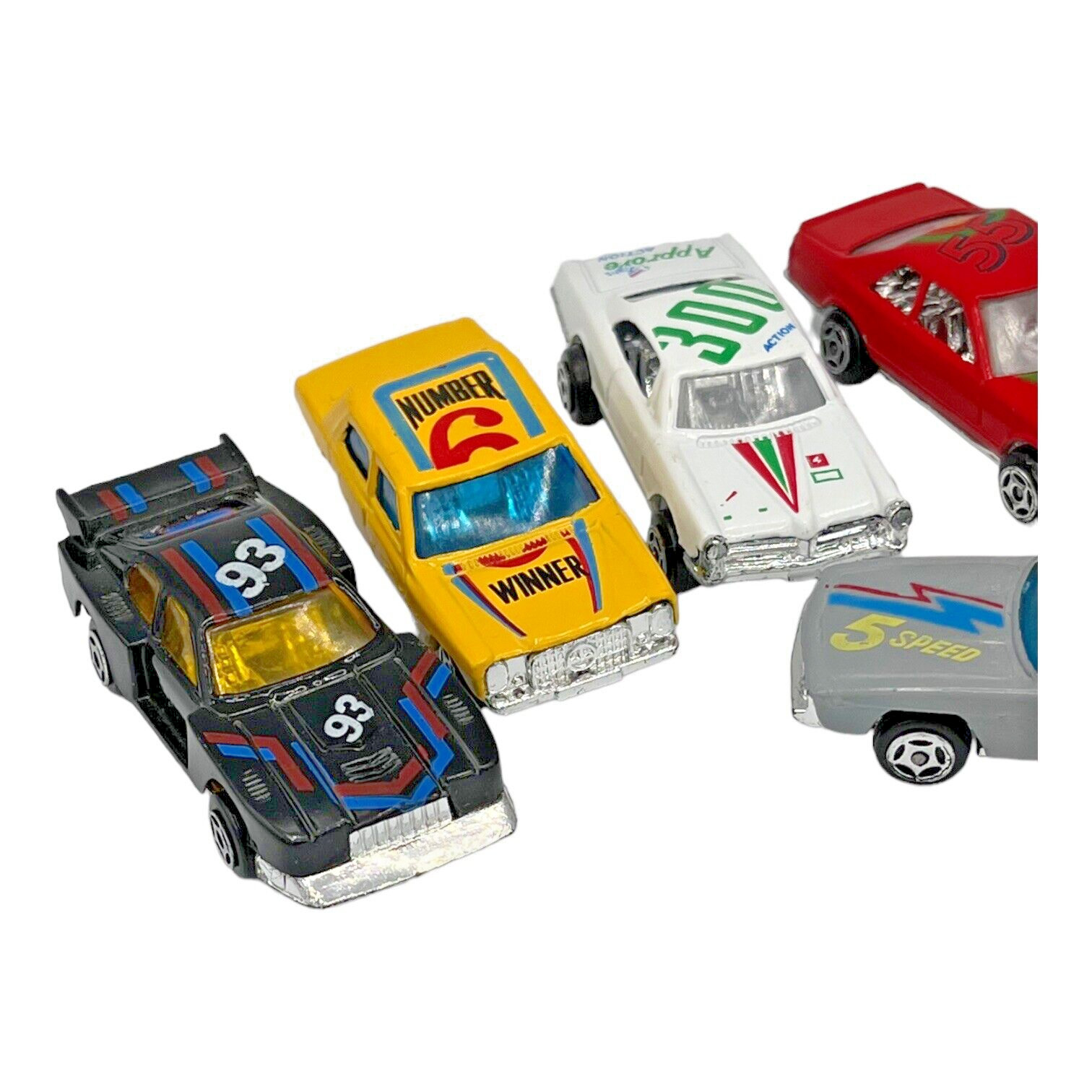 Lot of 13 Vintage Unbranded Toy Cars Winner 5 Speed Stop & Other Tampos China