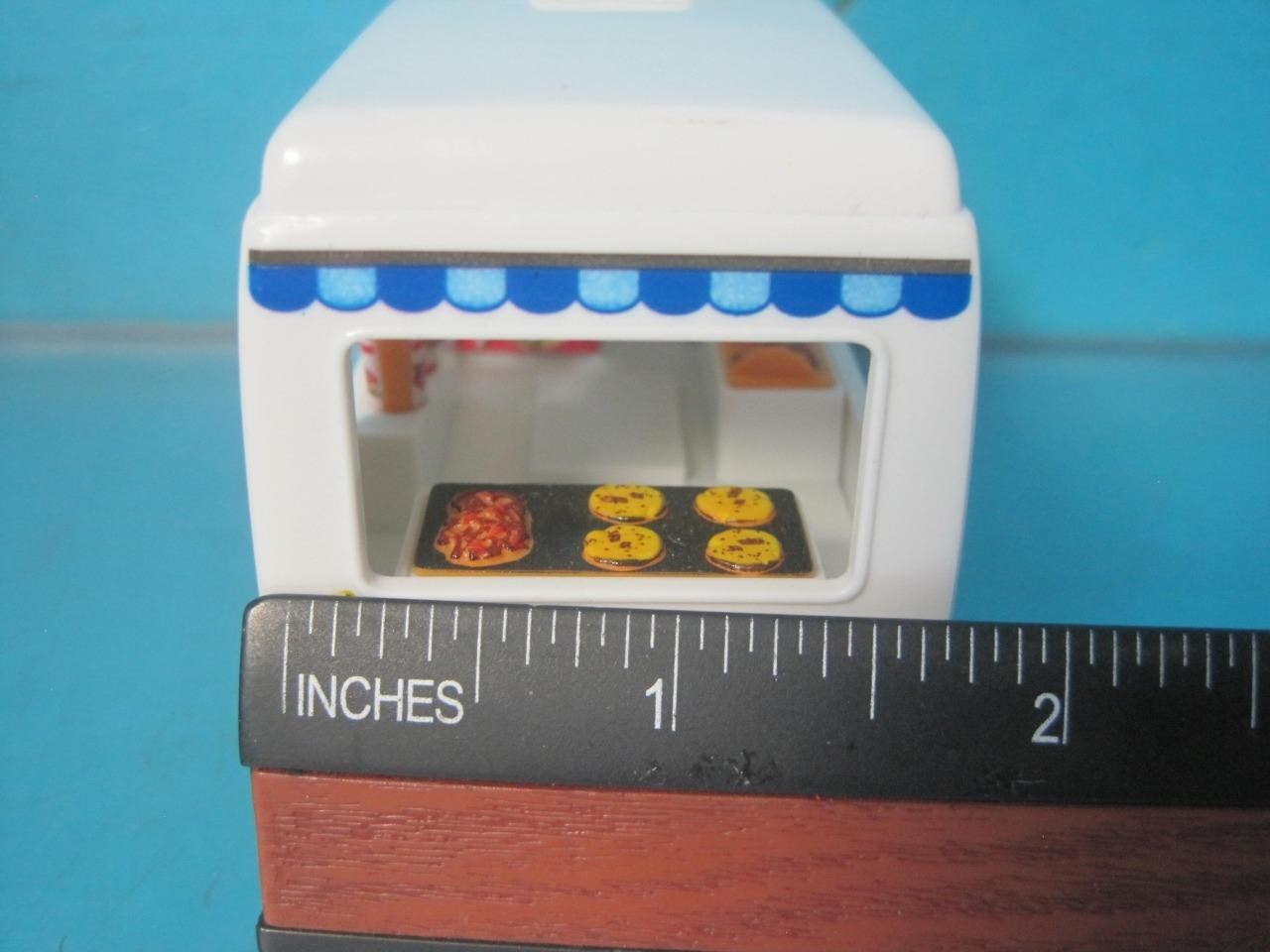 LOT OF 3 KINSFUN TACO FOOD TRUCK DIE CAST METAL PULLBACK ACTION TOY CAR VE-TACTR