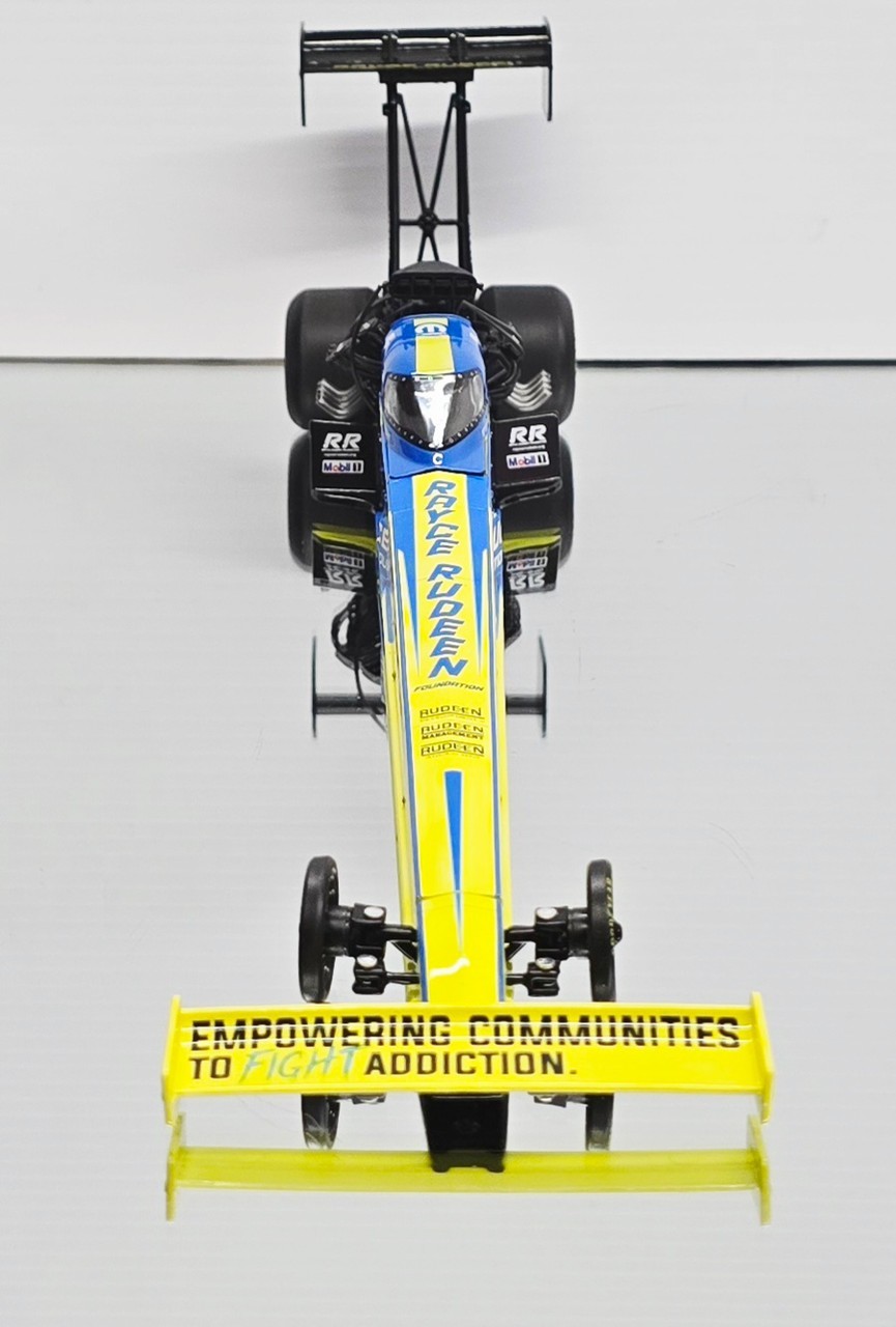 TONY STEWART 2025 RAYCE RUDEEN NHRA TOP FUEL DRAGSTER 1:24 AUTO WORLD DIECAST