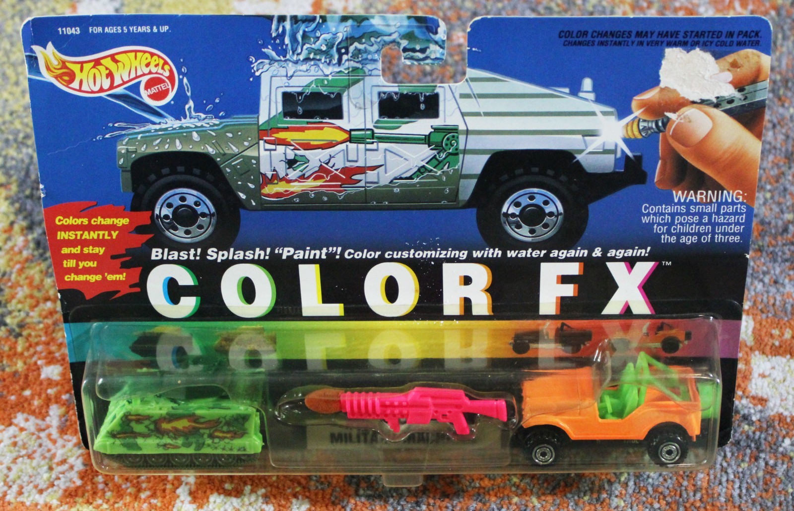 Mattel Hot Wheels1993 Color FX Military Machines #11043
