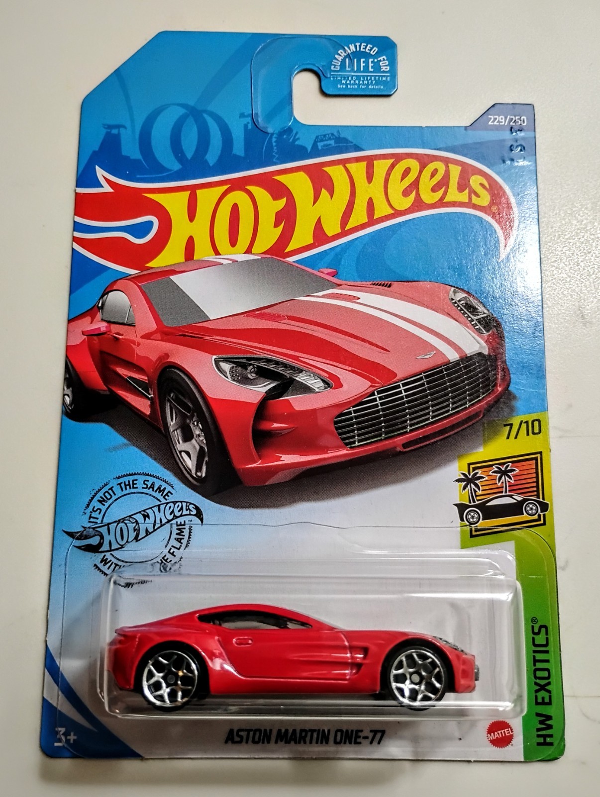 2020 Hot Wheels Lot 13 Red Aston Martin One-77 229/250 HW Exotics 7/10
