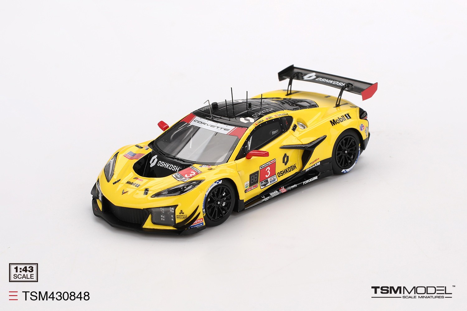 TSM-Model Chevrolet Corvette GT3.R -2025 24hr Daytona 1:43 Diecast Car TSM430848