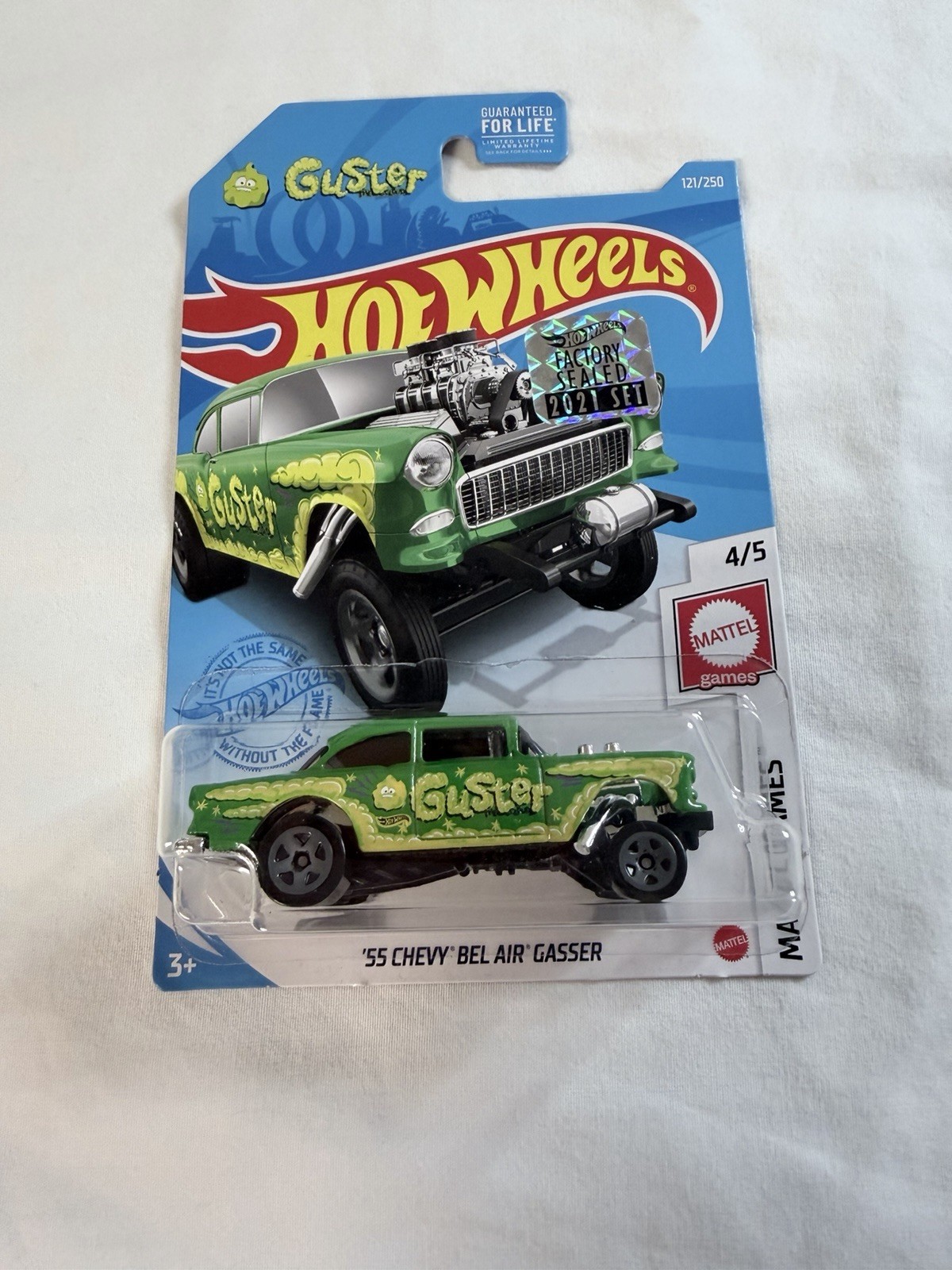 Hot Wheels Factory Sealed Mattel Games ‘55 Chevy Bel Air Gasser 4/5