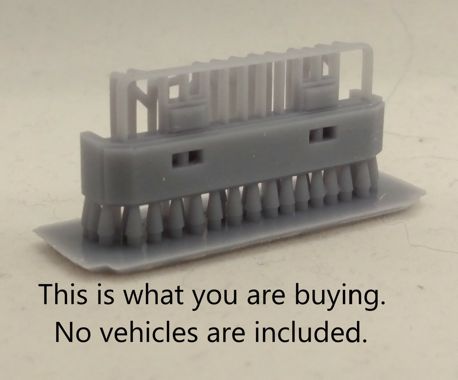 1/64 wrecker push bumper for Greenlight/M2 squarebody cabs 3d printed