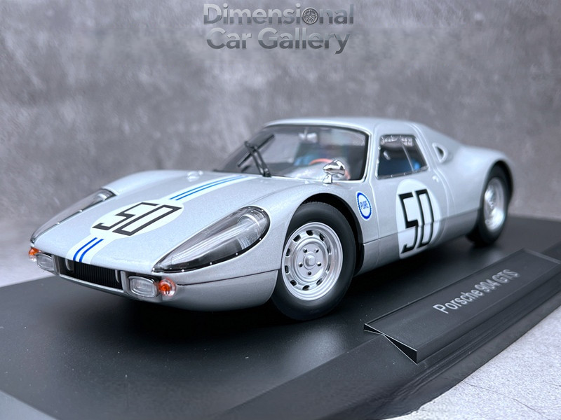 1:18 norev Porsche 904 gts Silver Turtle 50 Closed Alloy car model