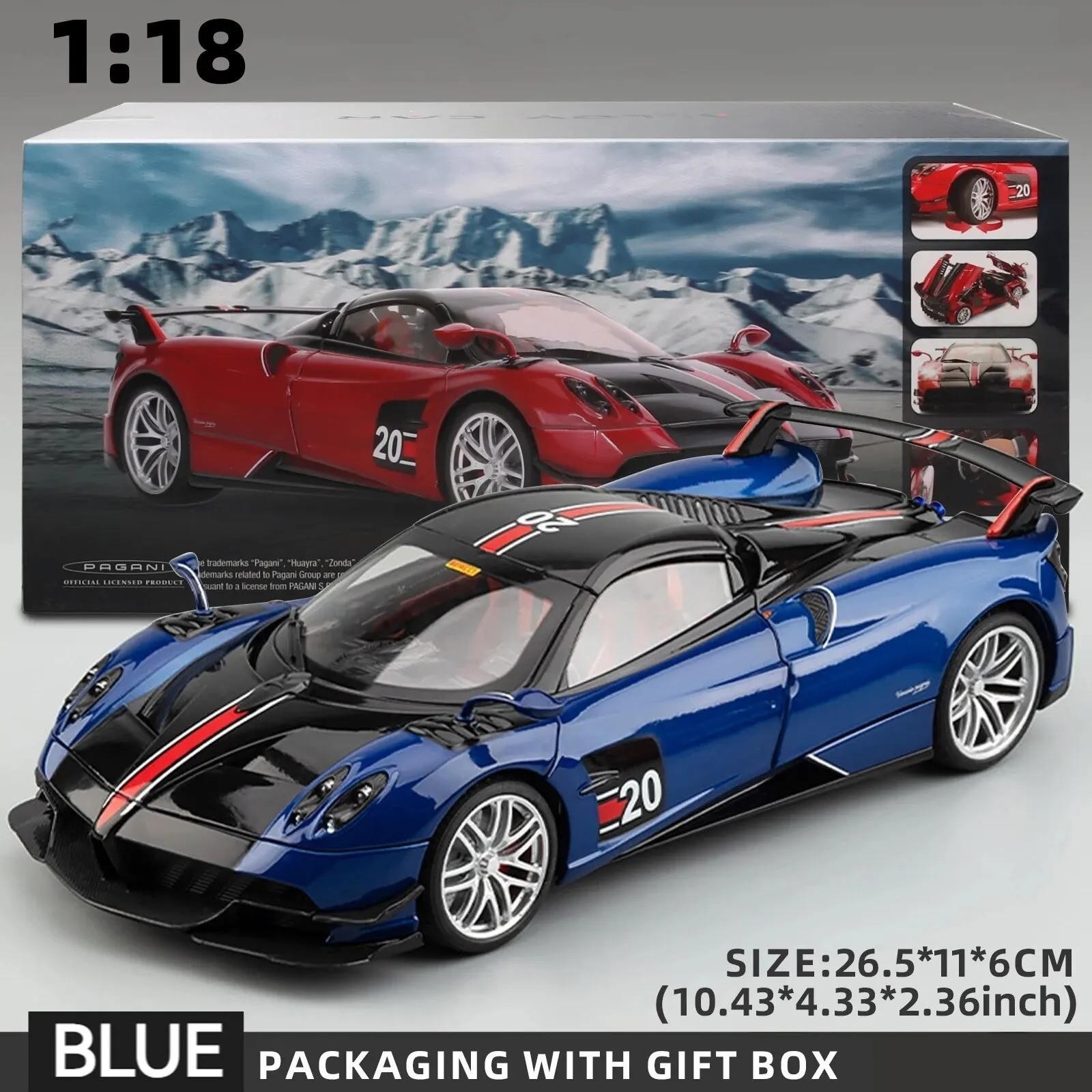 1:18 PAGANI Huayra BC Car Diecast Alloy Metal Model Collection Kids Gift NEW